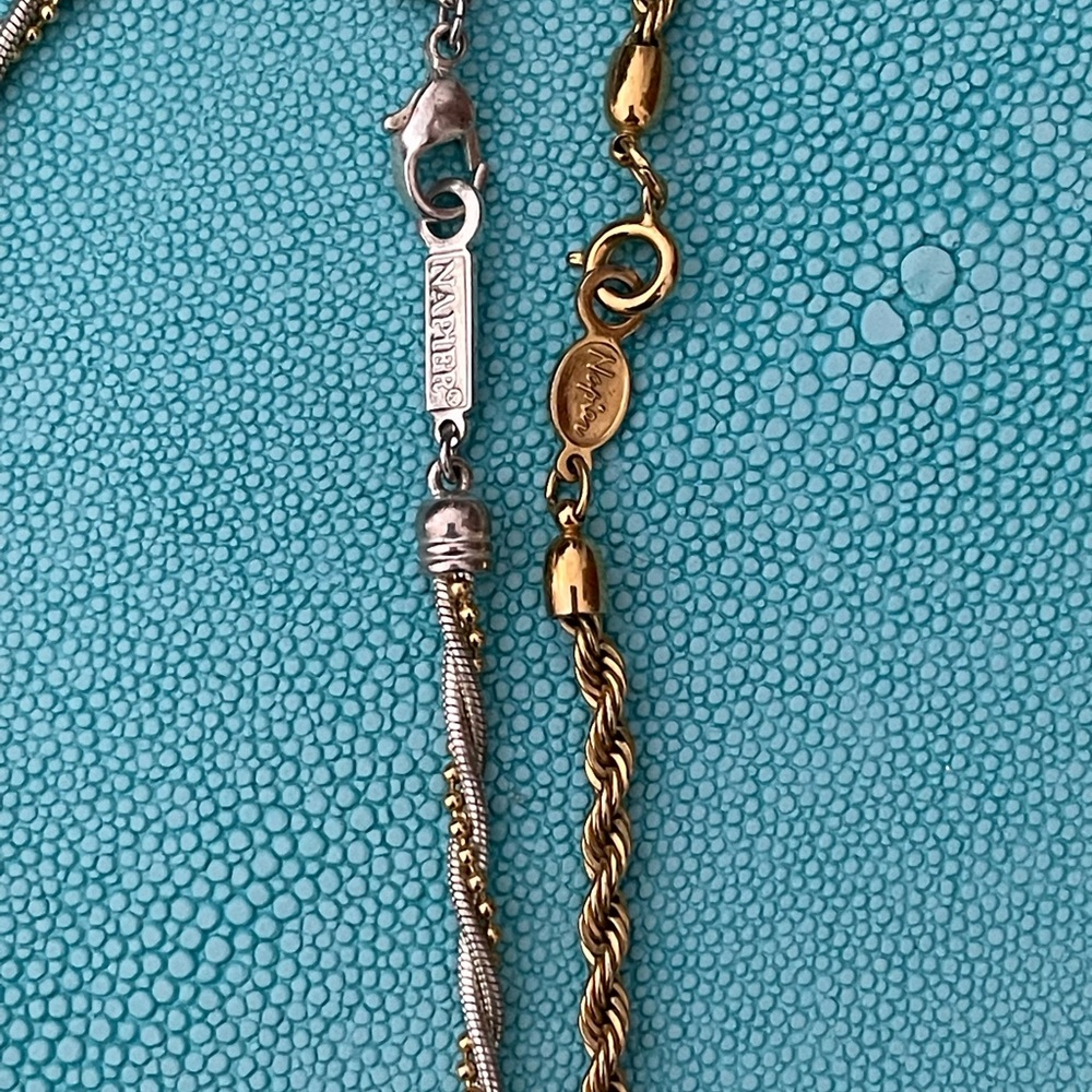 2 Beautiful Vintage Napier Rope Necklaces
